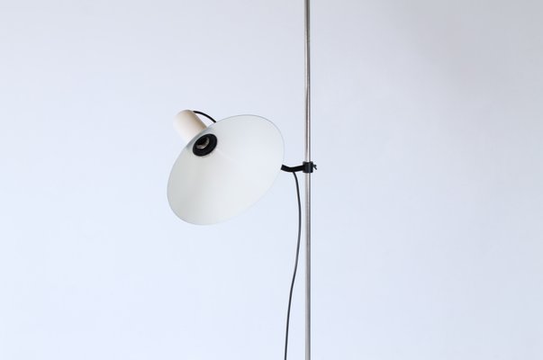 Tripod Black and White Floor Lamp by J. J. M. Hoogervorst for Anvia, 1950s Tripod Black and White Floor Lamp by J. J. M. Hoogervorst for Anvia, 1950s