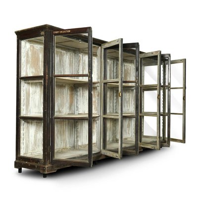 Large Wooden Display Case 1940s