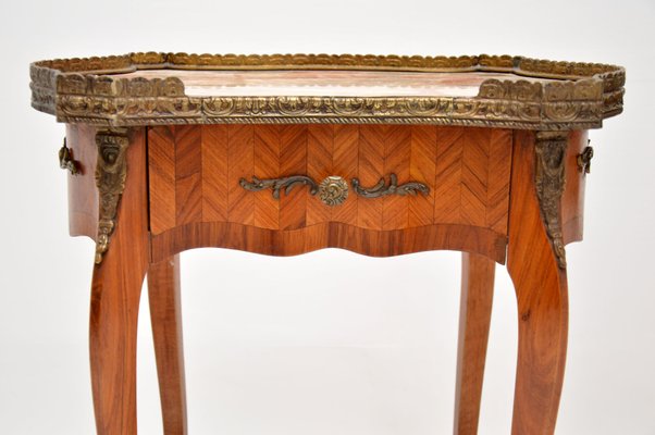 Antique French Marble Top Side Tables 1930s Set Of 2 Bei Pamono