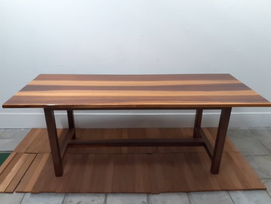 Vintage Solid Walnut Dining Table for sale at Pamono