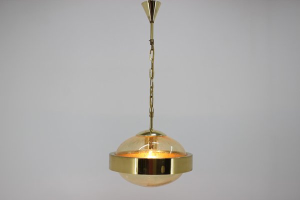 Space Age Ufo Brass Pendant Lamp From, Brass Pendant Lamp