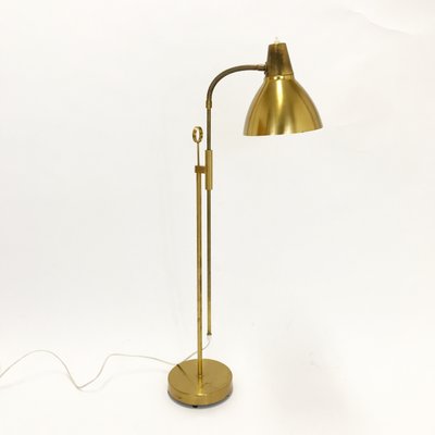 mid century brass floor lamp