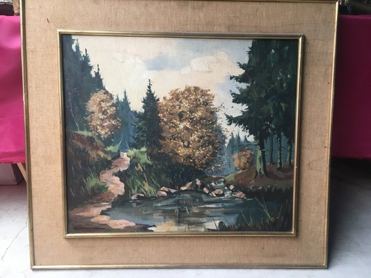 Oil Painting by Louis-Jules Dumoulin, 1920s for sale at Pamono