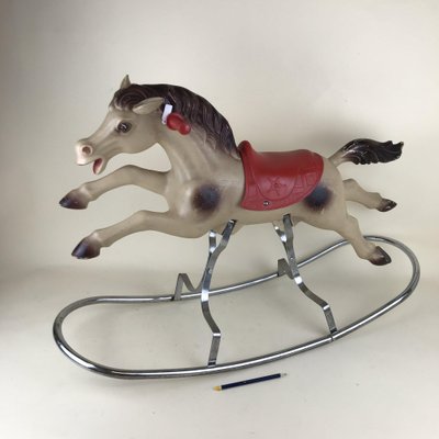 plastic rocking horse