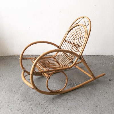 child's wicker rocking chair