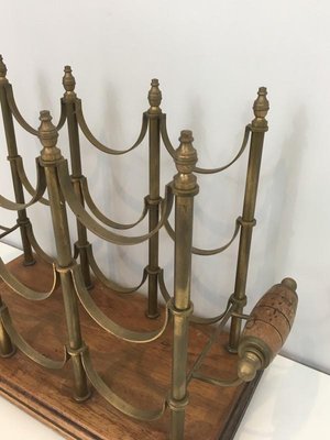 Vintage brass wine rack outlet