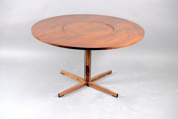 Mid Century Round Rosewood Dining Table With Rotating Tablet For At Pamono - Round Rosewood Dining Table And Chairs Mid Century Round Rosewood Dining Table With Rotating Tablet For At Pamono - Round Rosewood Dining Table And Chairs