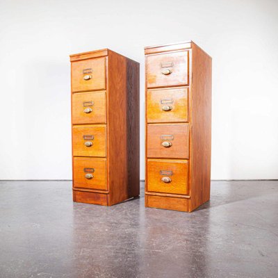 Tall Oak 4 Drawer Filing Cabinet, Wood File Cabinet 4 Drawer