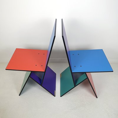 Postmodern Vilbert Chairs By Verner Panton For Ikea 1993 Set Of 2 For Sale At Pamono
