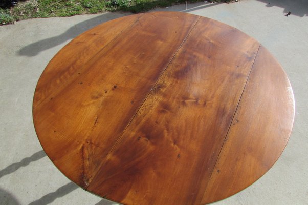 Antique Round Walnut Dining Table 1900s For At Pamono - Round Dining Table Antique