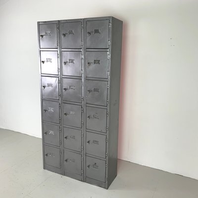 Vintage Industrial Stripped Steel Locker Cabinet For Sale At Pamono