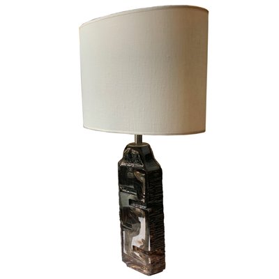 Crystal Argos Table Lamp by Cesar for Daum Crystal Table Lamp French, 1970s