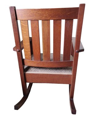 Antique Arts Crafts Rocking Chair By Stickley For Sale At Pamono