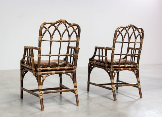 Vintage mcguire bamboo chairs deals