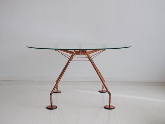 Round Dining Table By Norman Foster For Tecno 1980s At Pamono Round Dining Table By Norman Foster For, Round Copper Dining Table Uk