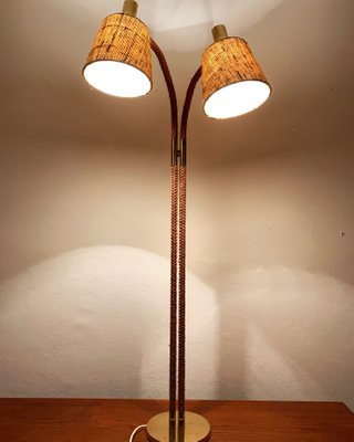 Vintage Brass Floor Lamp 1960s For, Swan Floor Lamp