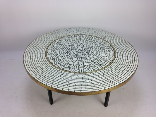 Large Round Mosaic Coffee Table By, Mosaic Coffee Table Outdoor
