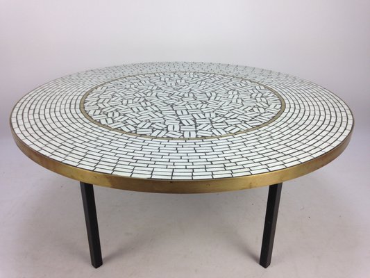 Large round on sale mosaic garden table