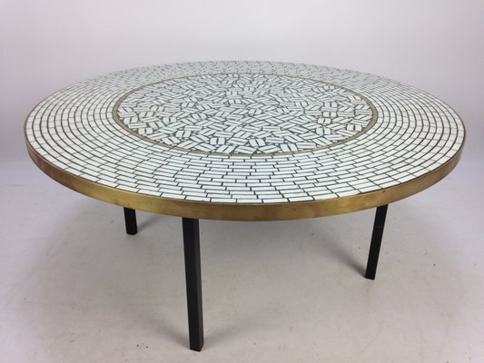 Round mosaic coffee outlet table