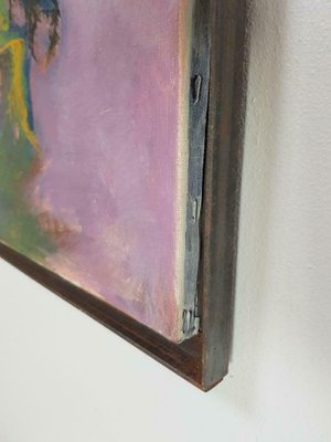 Industrial Modern Art Painting In Steel Frame For Sale At Pamono