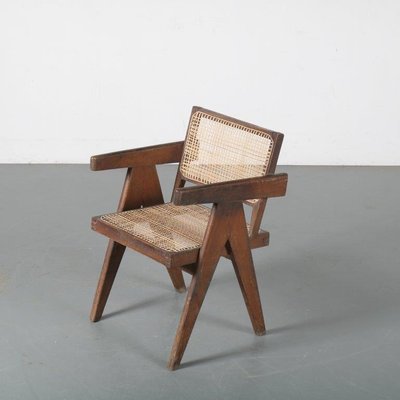 Office Cane Chair By Pierre Jeanneret For Chandigarh India 1950s For Sale At Pamono