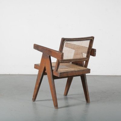 Office Cane Chair By Pierre Jeanneret For Chandigarh India 1950s For Sale At Pamono