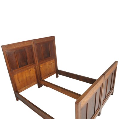 Cherry wood twin bed hot sale frame