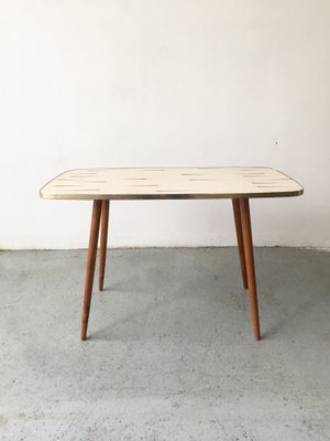 Mid century deals white coffee table