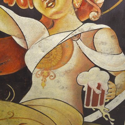 Art Nouveau Painted Sheet Metal Brewery Sign For Sale At Pamono