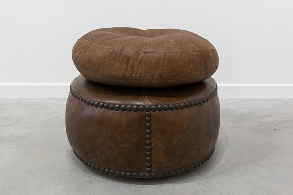 Vintage pouf hot sale ottoman