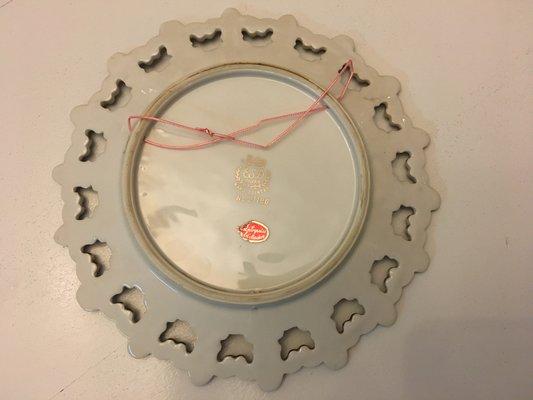Handmade Openwork ESD Japanese Porcelain Wall Plate, 1950s for
