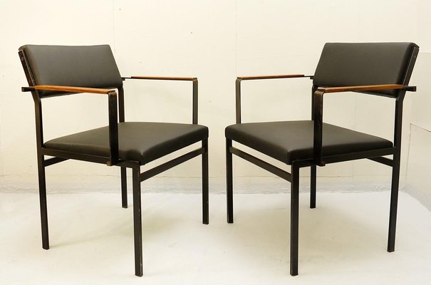 fm17 japanese series faux leather chair by cees braakman for pastoe 1950s for sale at pamono