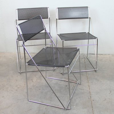 Italian Side Chair by Niels Jorgen Haugesen for X-Line, 1970s for