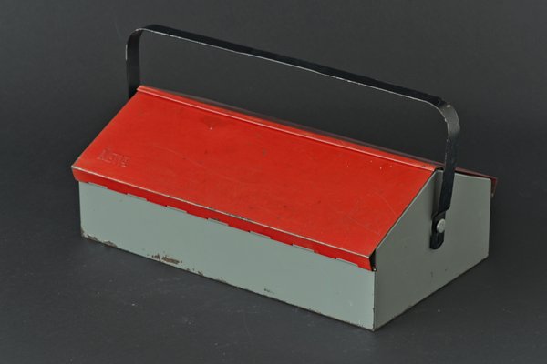 Swiss Red Tool Box by Wilhelm Kienzle for Mewa, 1960s for sale at Pamono