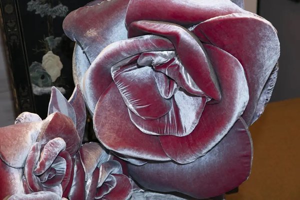 Italian Velvet And Silk Sculpture Armchair By Carla Tolomeo 2017