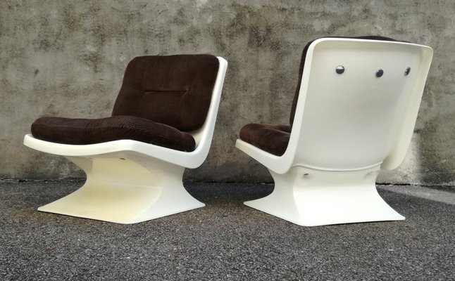 Vintage French Lounge Chairs By Albert Jacob For Grosfillex Set Of 2 For Sale At Pamono