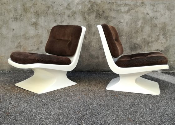 Vintage French Lounge Chairs By Albert Jacob For Grosfillex Set Of 2 For Sale At Pamono