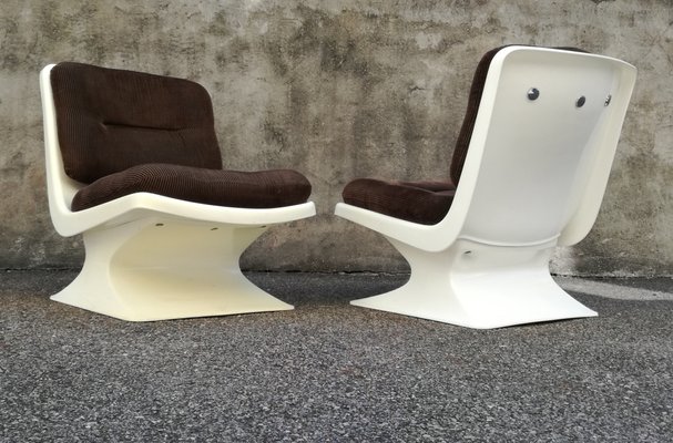 Vintage French Lounge Chairs By Albert Jacob For Grosfillex Set Of 2 For Sale At Pamono