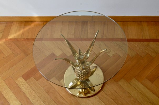 Sculptural Brass And Glass Pineapple Coffee Table 1970s For At Pamono - Coffee Table Pineapple Sculptural Brass And Glass Pineapple Coffee Table 1970s For At Pamono - Coffee Table Pineapple