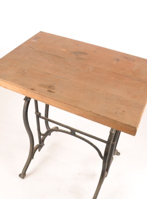 Italian Iron And Wooden Coffee Table 1920s For Sale At Pamono