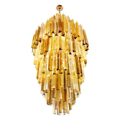 Amber Smoke Color Venini Skyser, Contemporary Amber Glass Chandeliers Uk