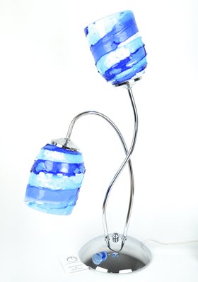 Murano Glass Lamp Blue Sbruffo From Made Murano Glass For Sale At Pamono