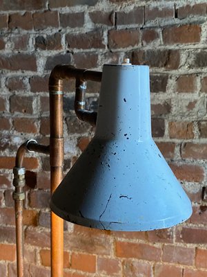 Steampunk Copper Piping Gauges Floor Lamp 1980s For At Pamono Steampunk Copper Piping