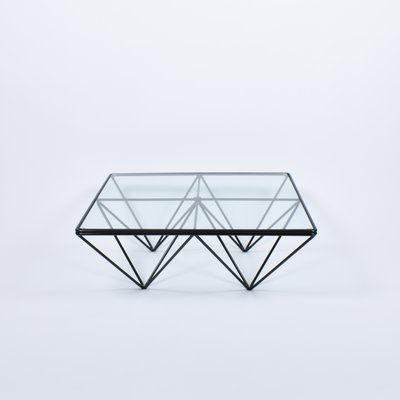 Vintage Glas Und Metall Couchtisch Mit Eiffel Gestell Bei Pamono Kaufen