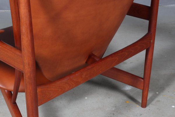 Teak And Tan Leather Chieftain S Chair By Finn Juhl 1950s For Sale At Pamono