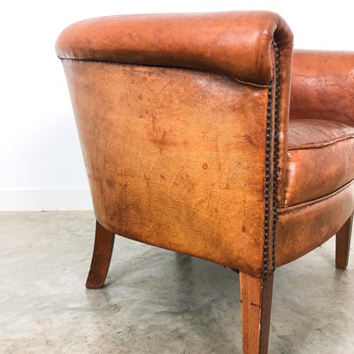 Vintage Sheep Leather Club Chair For Sale At Pamono