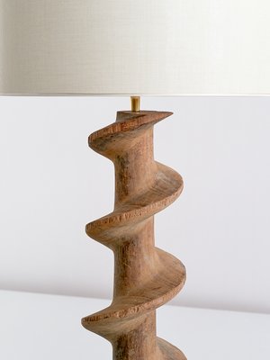 wood base table lamps