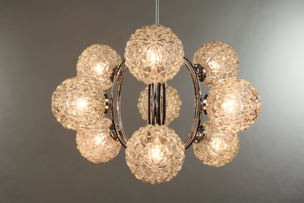 Vintage Sculptural Glass Ball Sputnik 