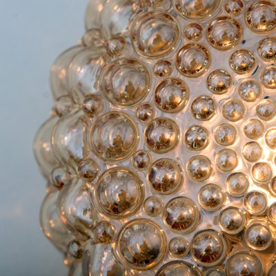 Amber Glass Sconces By Helena Tynell For Glashutte Limburg 1960s