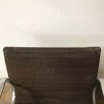Brown Hopsak Fabic Model EA 108 Dining Chair by Charles Ray